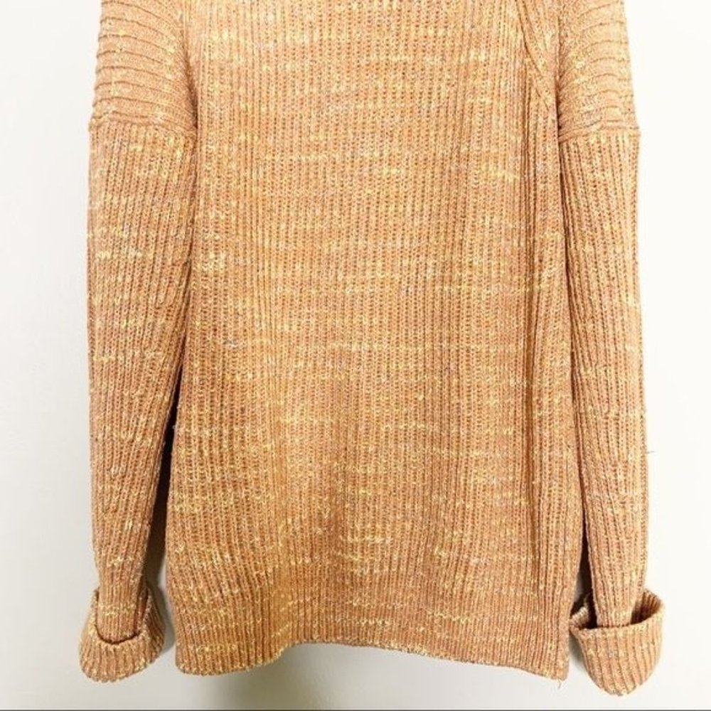 NWT Free People Leo Long Sleeve Cowl Neck Knit Tunic Sweater Petal Combo Small - Picture 8 of 11